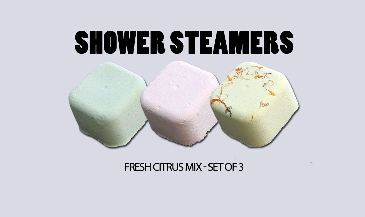 3x Dusch-Steamer Set – Fresh Citrus Mix