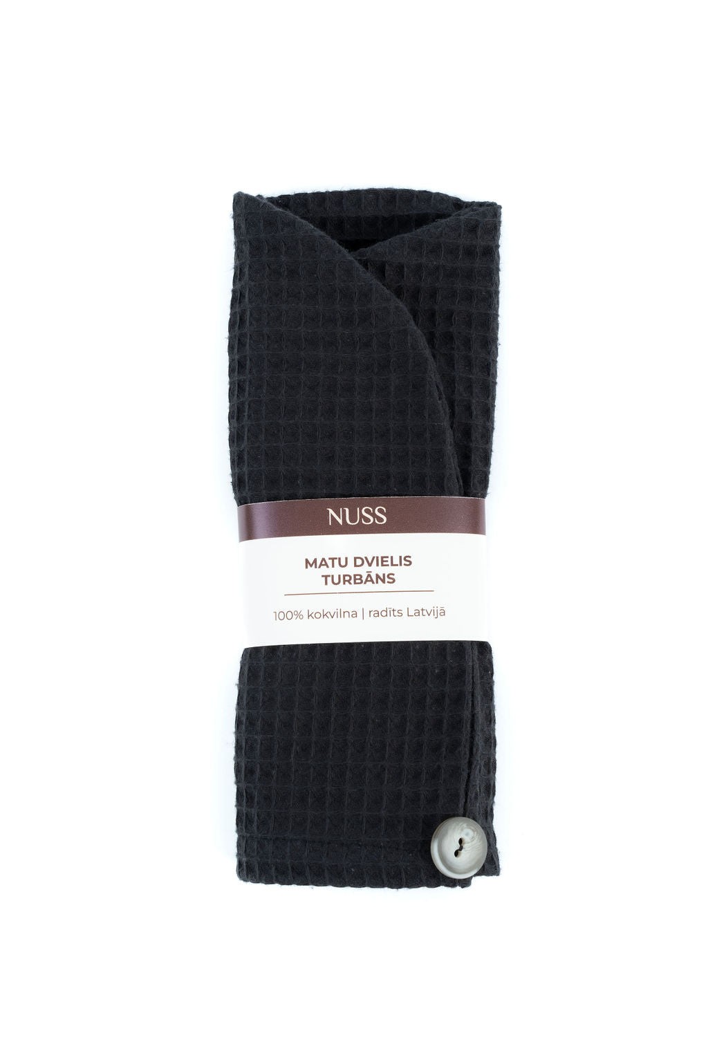 Cotton Waffle Hair Towel/Turban – Beige