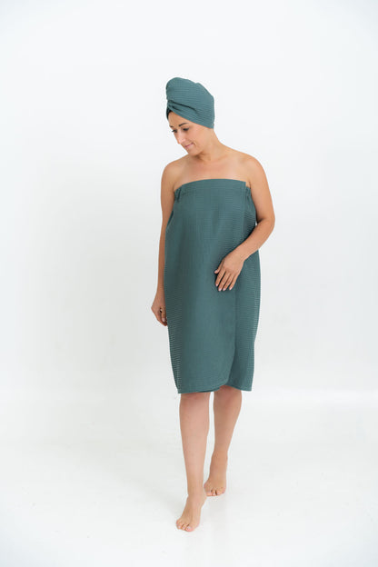 Women's Spa Wrap Towel – Petrol