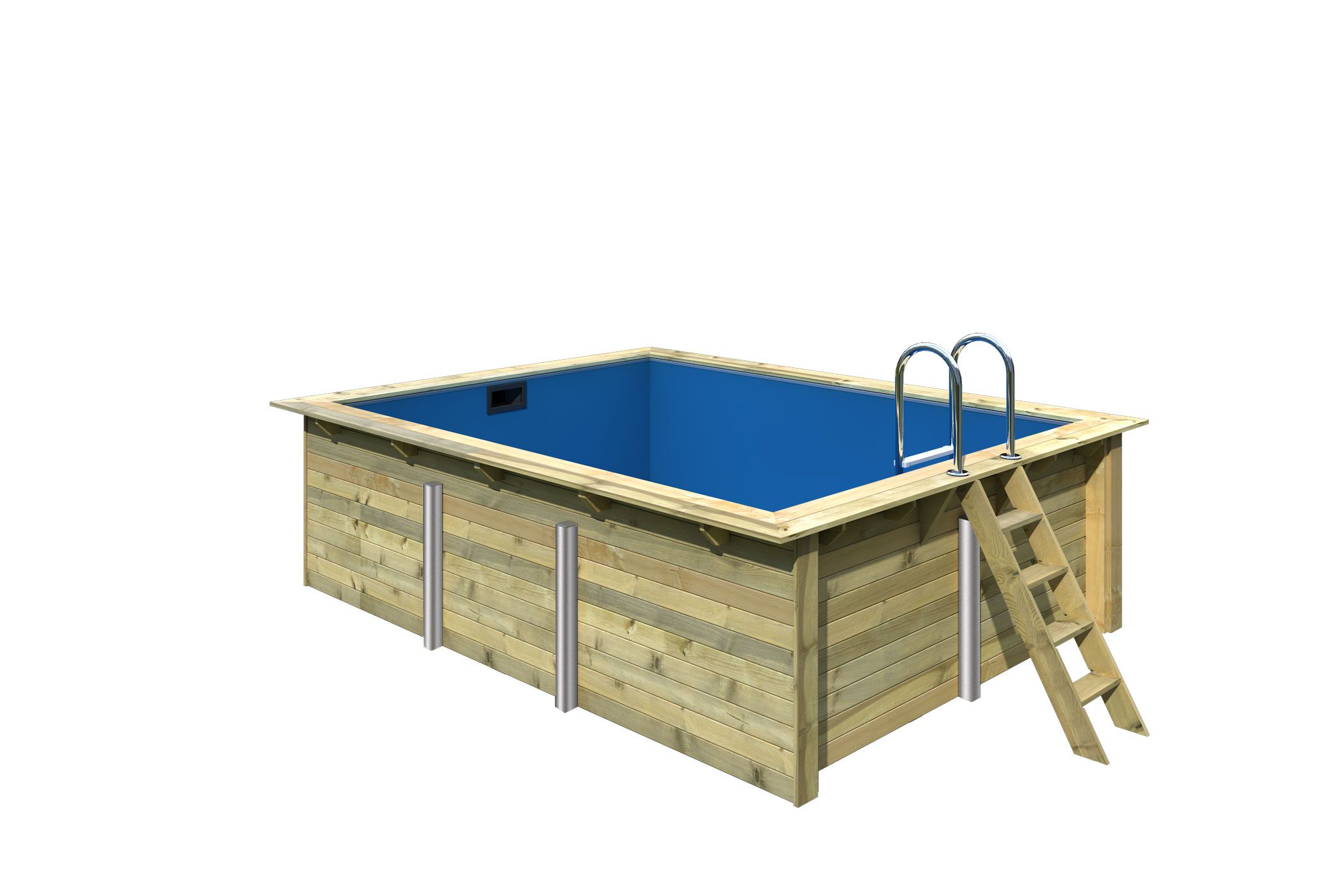 Trend Holz-pool Set Rechteck 350x440