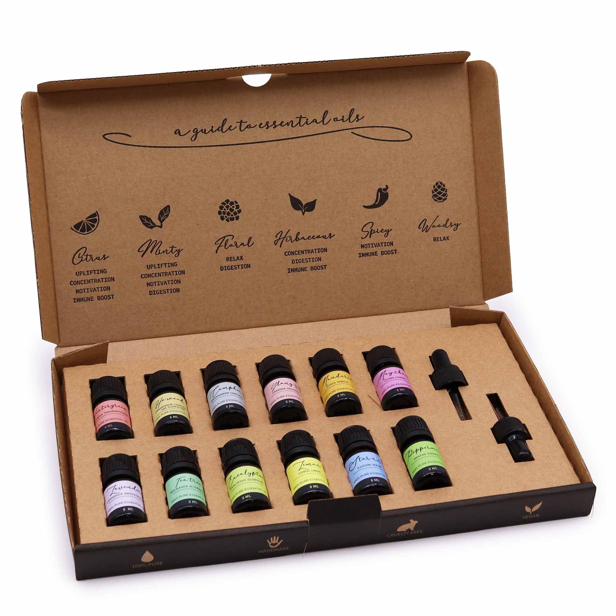Aromatherapy Essential Oil Set – Starter Pack